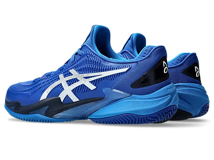 Vue avant Chaussures Asics Court FF 3 Novak Clay Pure Silver