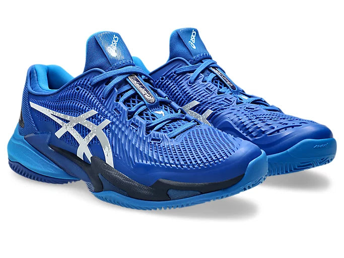 Vue arrière Chaussures Asics Court FF 3 Novak Clay Pure Silver