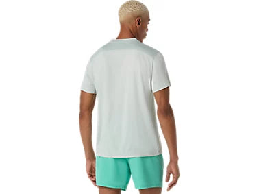 Tee Shirt de padel Asics Court SS Top Cold Moss