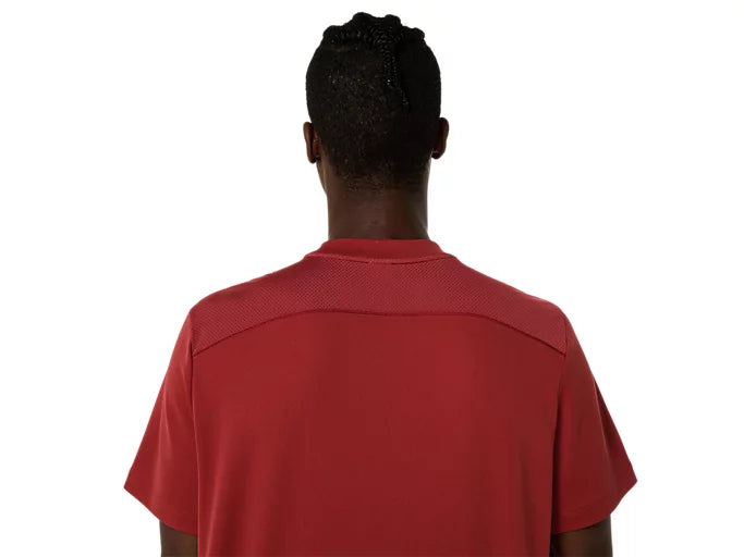 Tee Shirt Asics Court SS Top Burnt Red