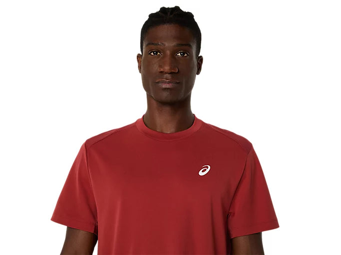 Tee Shirt Asics Court SS Top Burnt Red