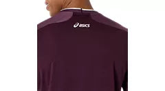 Tee Shirt Asics Match Jacquard SS Top Dark Aubergine