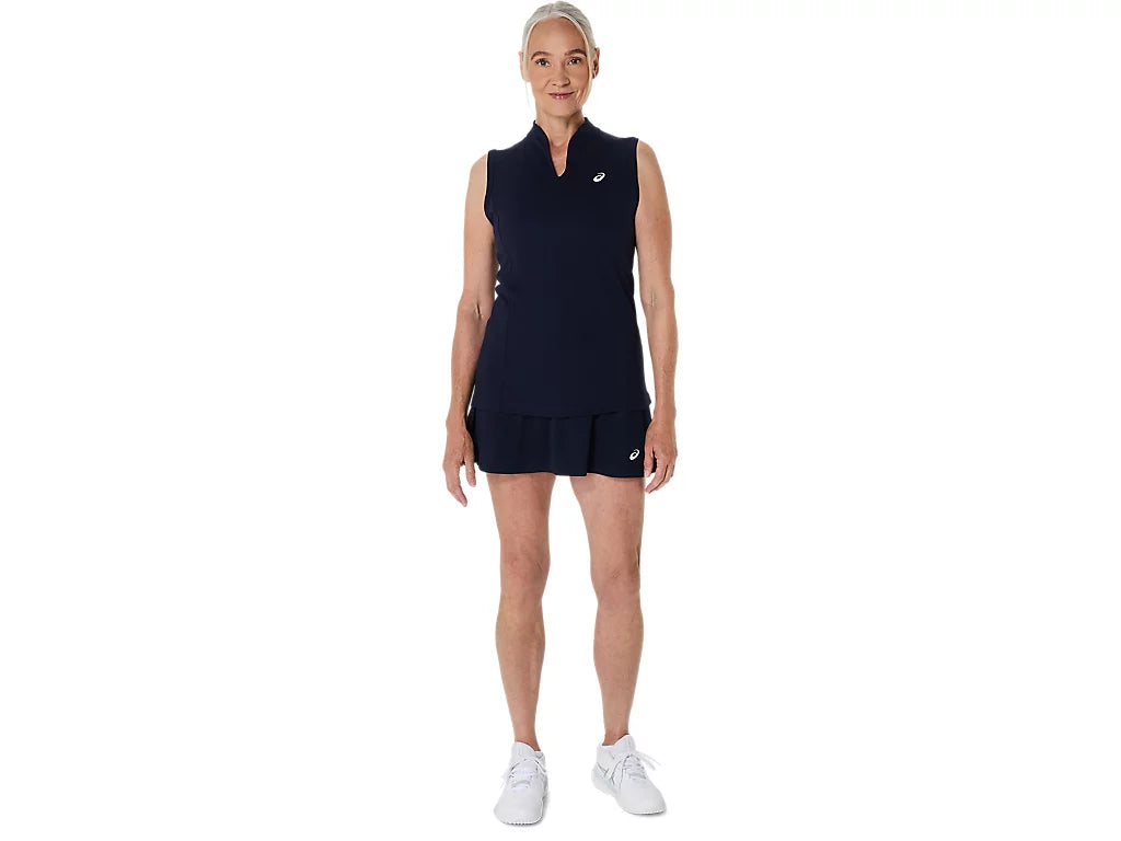 Jupe Asics Court Skirt Midnight portée en action
