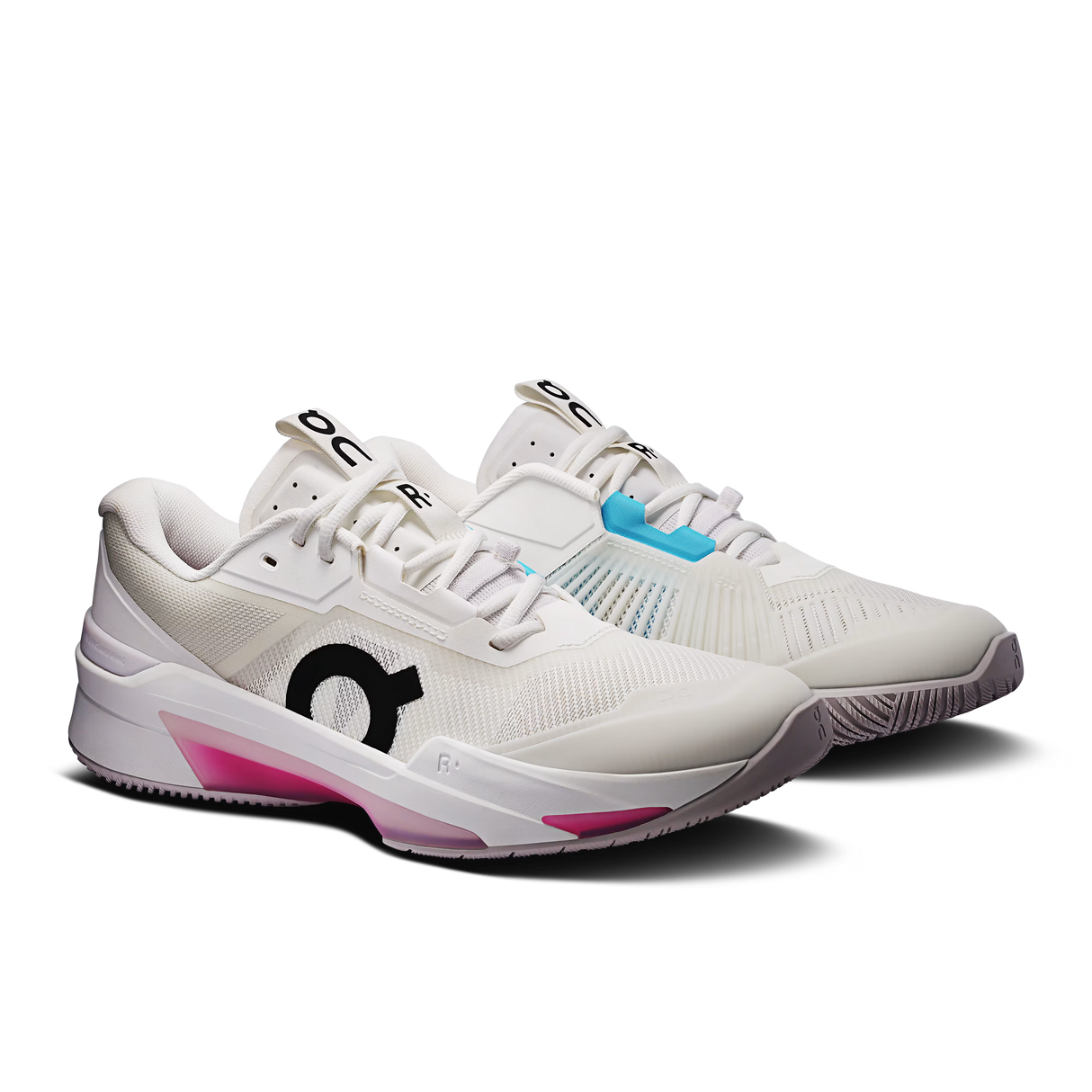 Chaussures de padel On THE ROGER Pro Fire Men White Pink