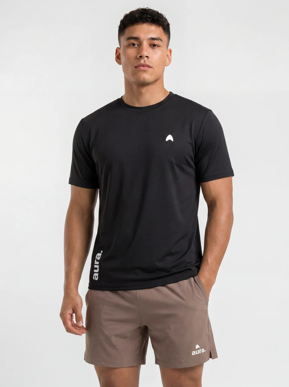 Tee Shirt de Padel Aura Performance - Noir