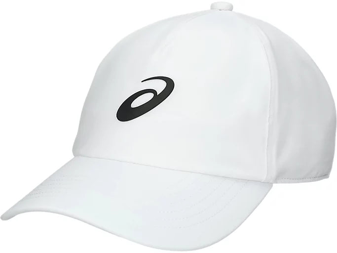 Lightweight and breathable Asics Performance Cap White for outdoor activities.