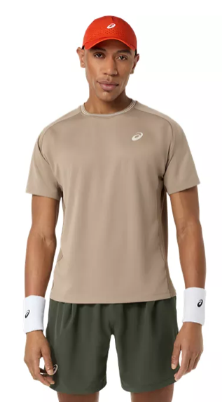 Tee Shirt de padel Asics Game SS Top - Greige