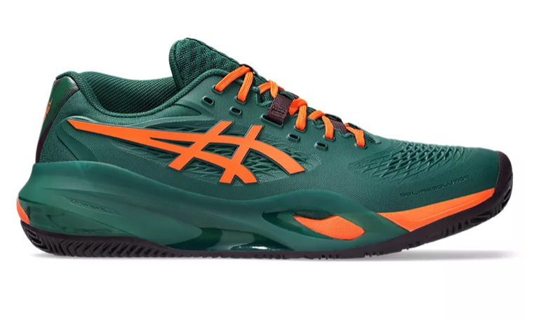 Chaussures de padel Asics Gel Resolution X Padel Jewel Green / Energy Orange