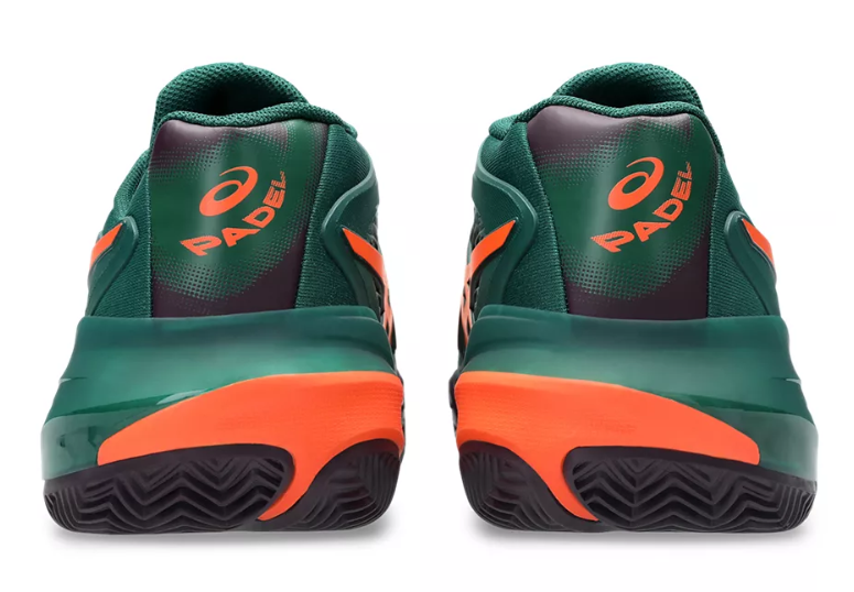 Chaussures de padel Asics Gel Resolution X Padel Jewel Green / Energy Orange