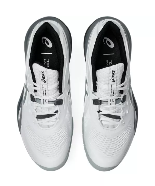 Chaussures de padel Asics Gel Resolution X Padel White / Steel Grey
