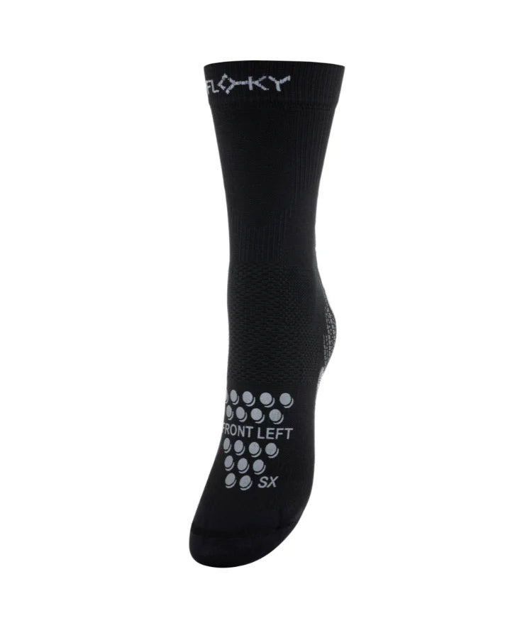 Soutien cheville et tendon sur chaussettes noires Floky