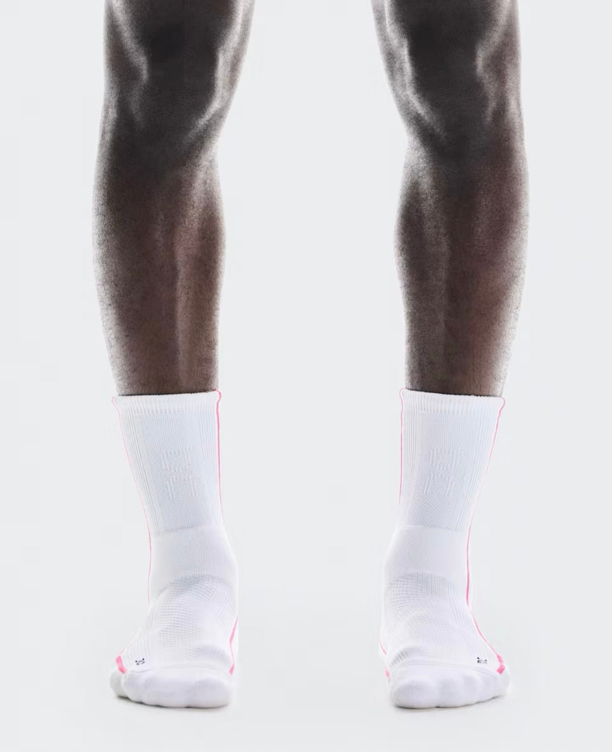 Chaussettes On Court Sock High White Pink