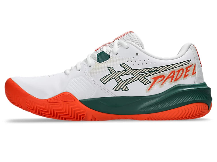 Chaussures de padel Asics Gel Challenger 15 Padel White / Energy Orange