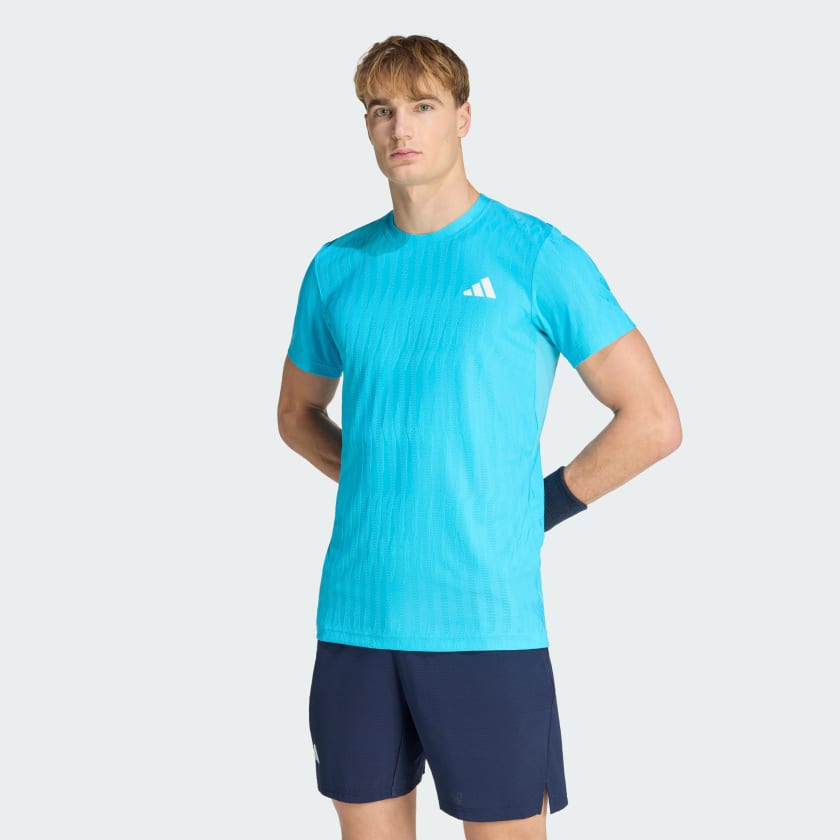 Tee Shirt Adidas Freelift Signal Cyan