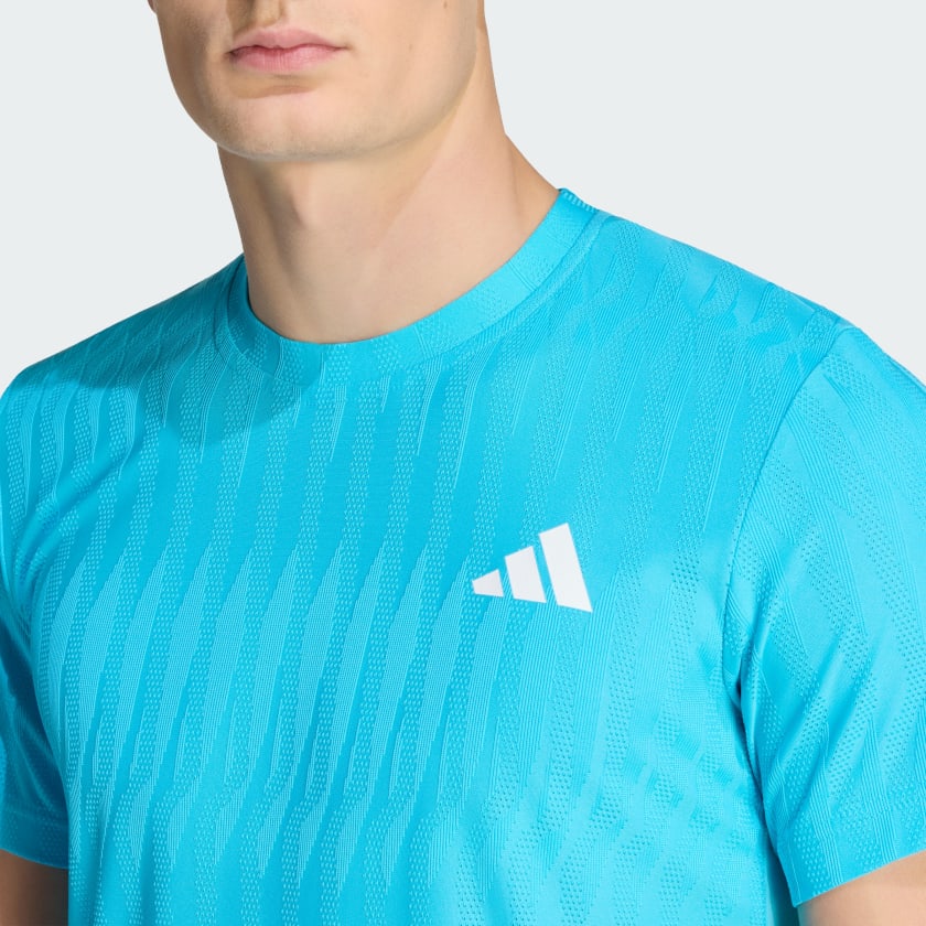 Tee Shirt Adidas Freelift Signal Cyan