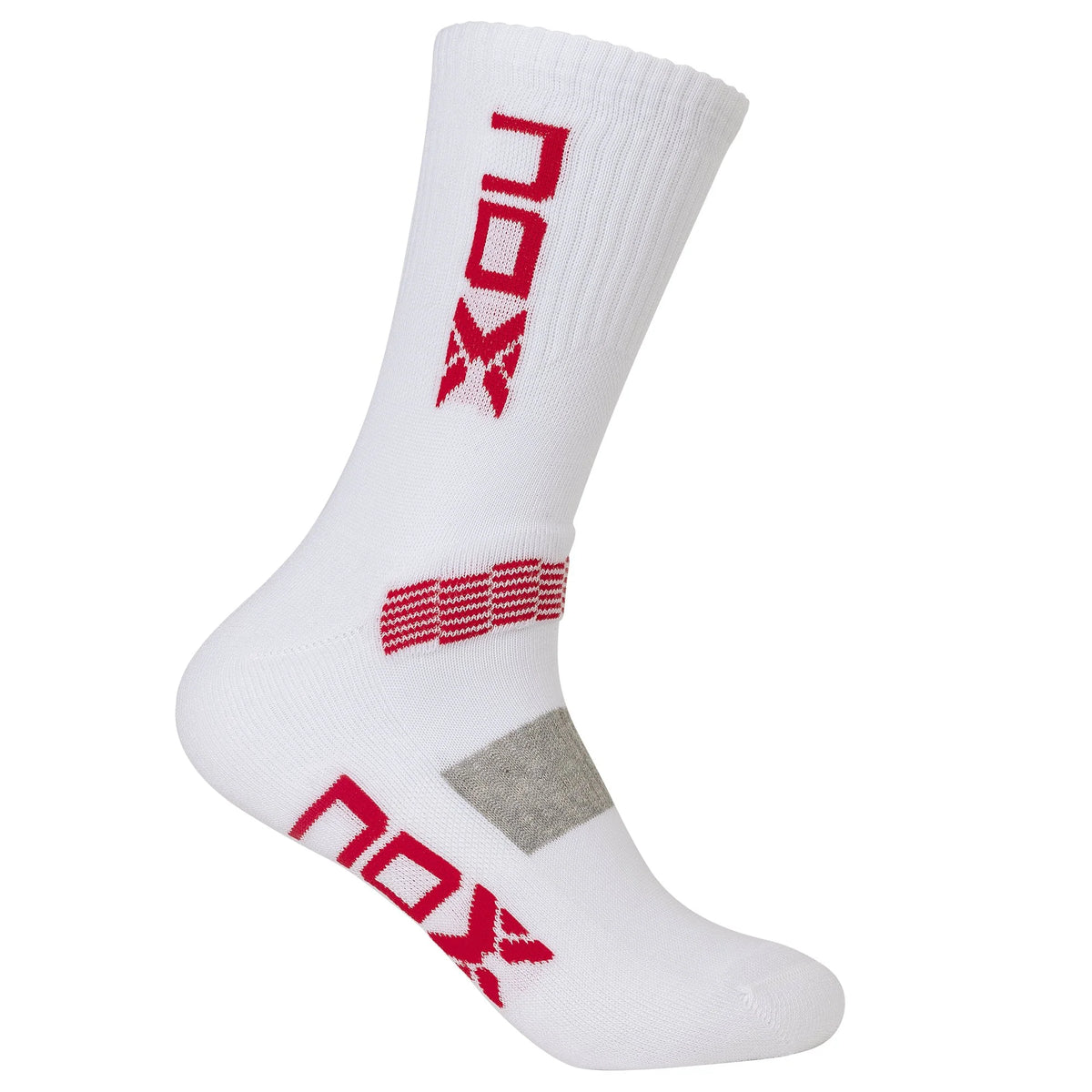 Chaussettes Nox Pro noires, taille 39-45, accessoires confortables avec logo NOX visibles.