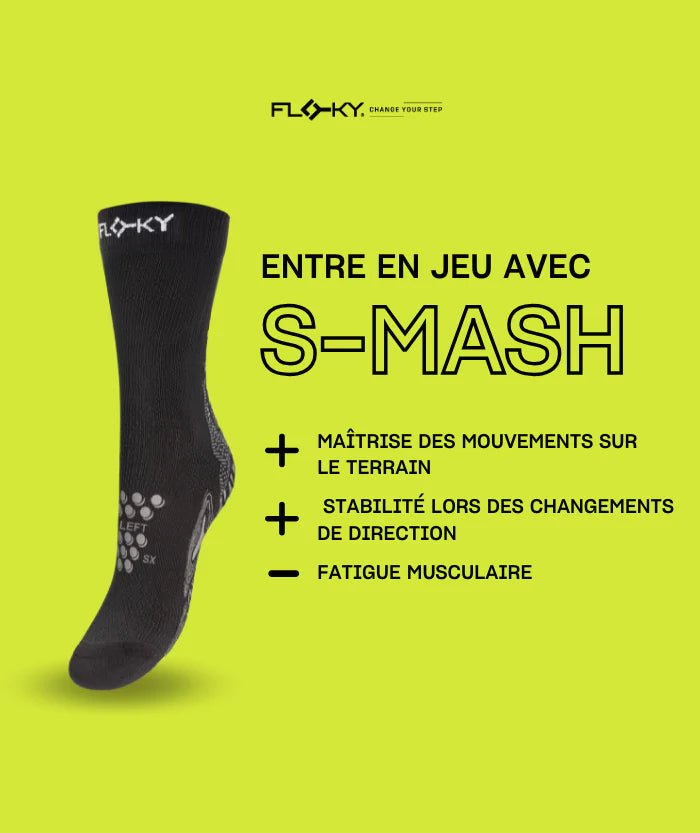 Chaussettes Floky S-Mash 2.0 Noir