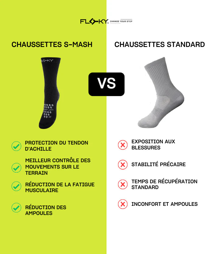 Chaussettes Floky S-Mash 2.0 Noir