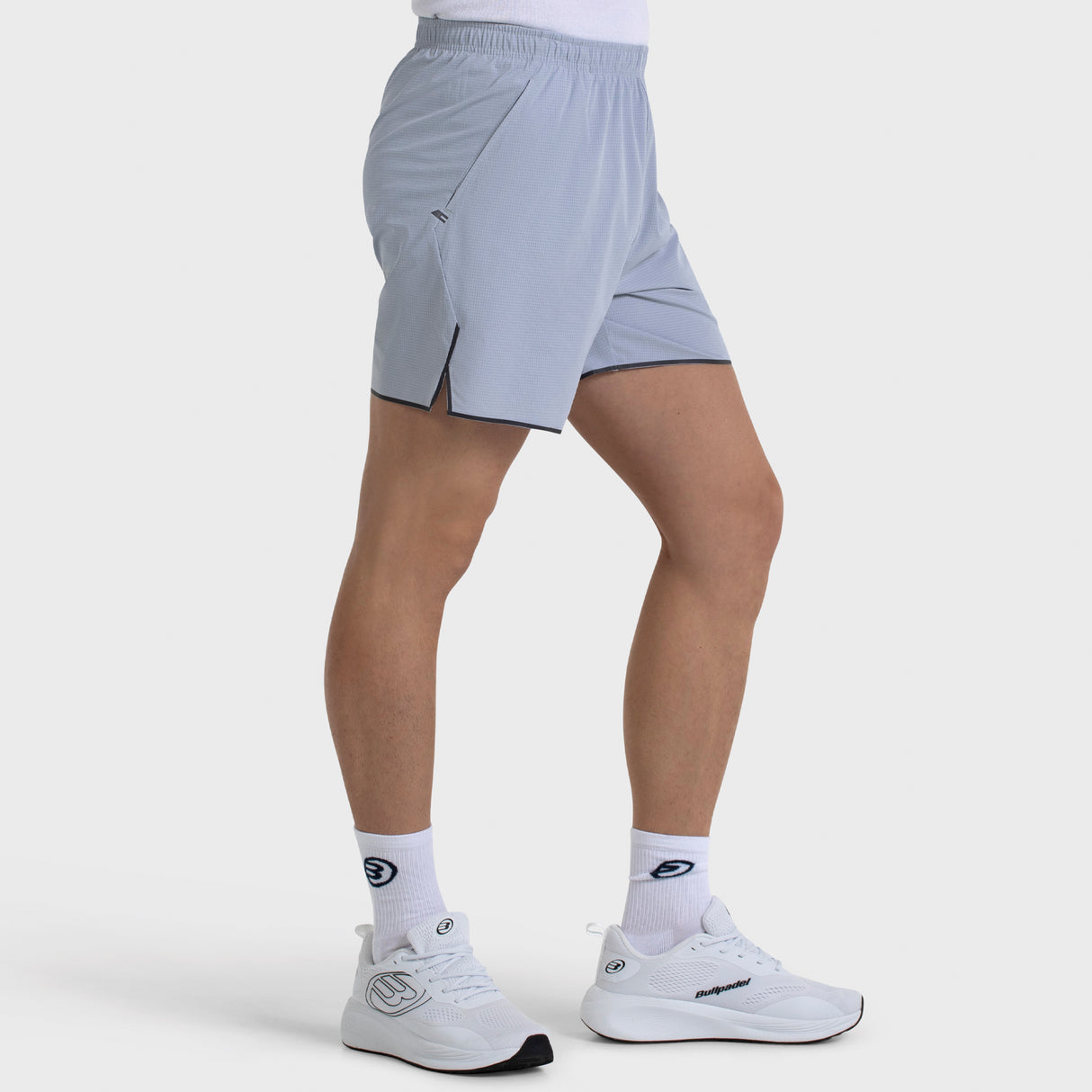 Short de padel Bullpadel Mateso Gris Claro