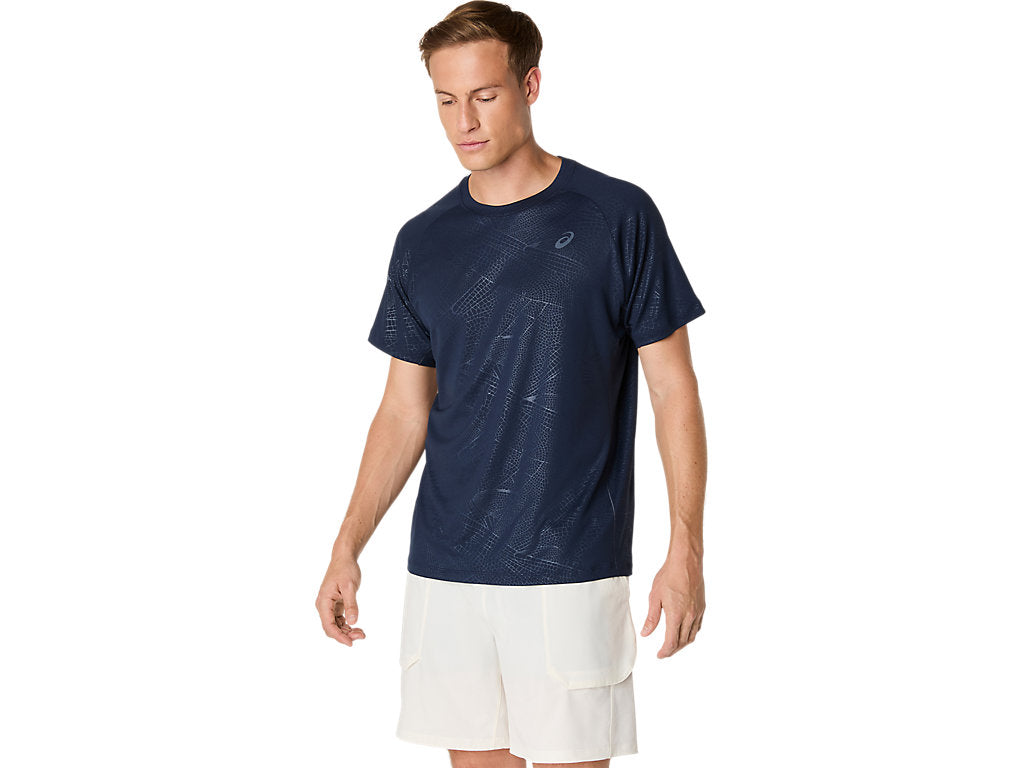 Tee Shirt Asics Game All Over Print SS Top Midnight