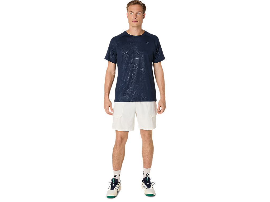 Tee Shirt Asics Game All Over Print SS Top Midnight