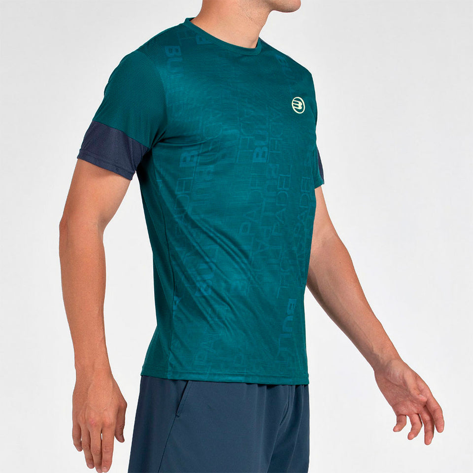 Tee Shirt Bullpadel Leido Verde Oscuro
