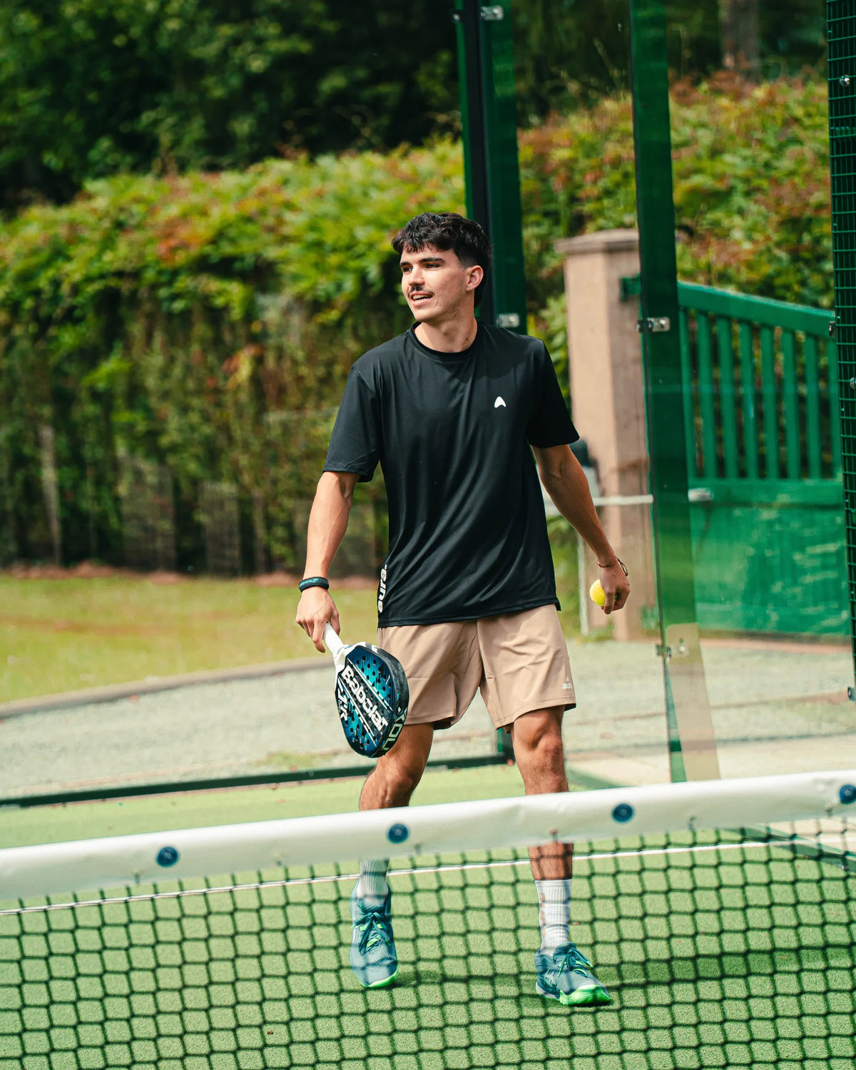 Tee Shirt de Padel Aura Performance - Noir