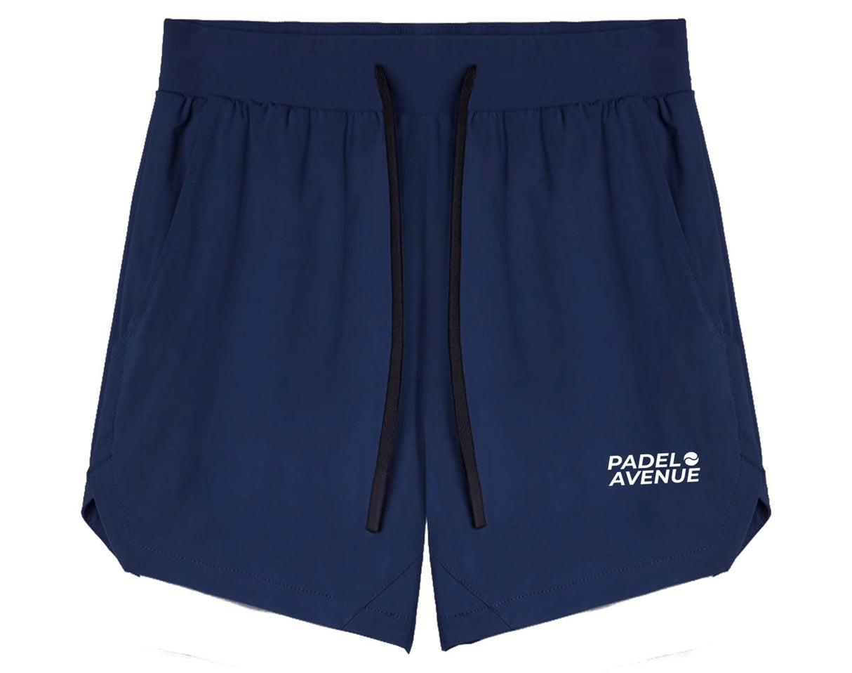 Comfortable Short Pro Padel Avenue Bleu Marine for athletes.