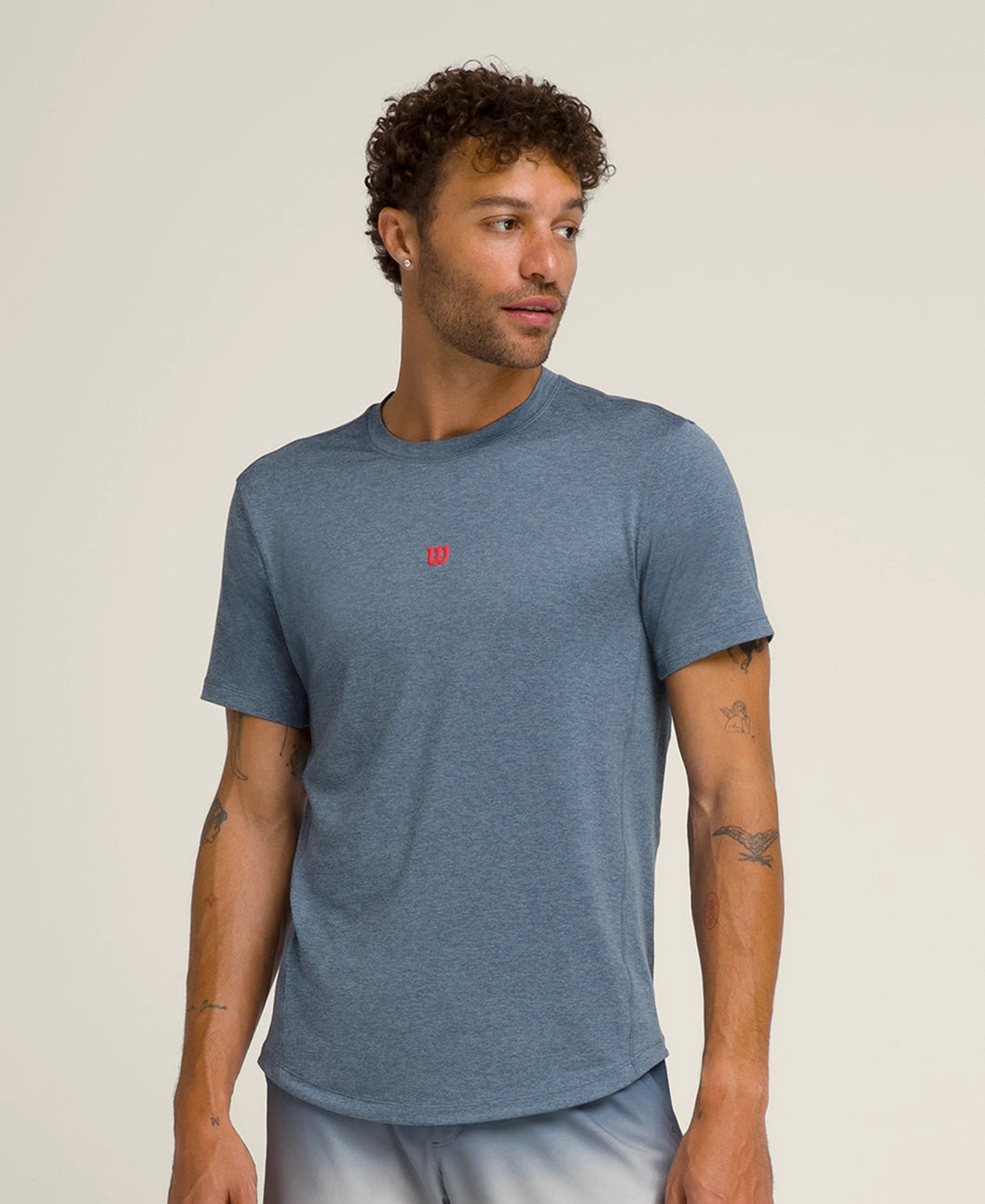 Tee-shirt Wilson performance couleur Slate pour sport et padel