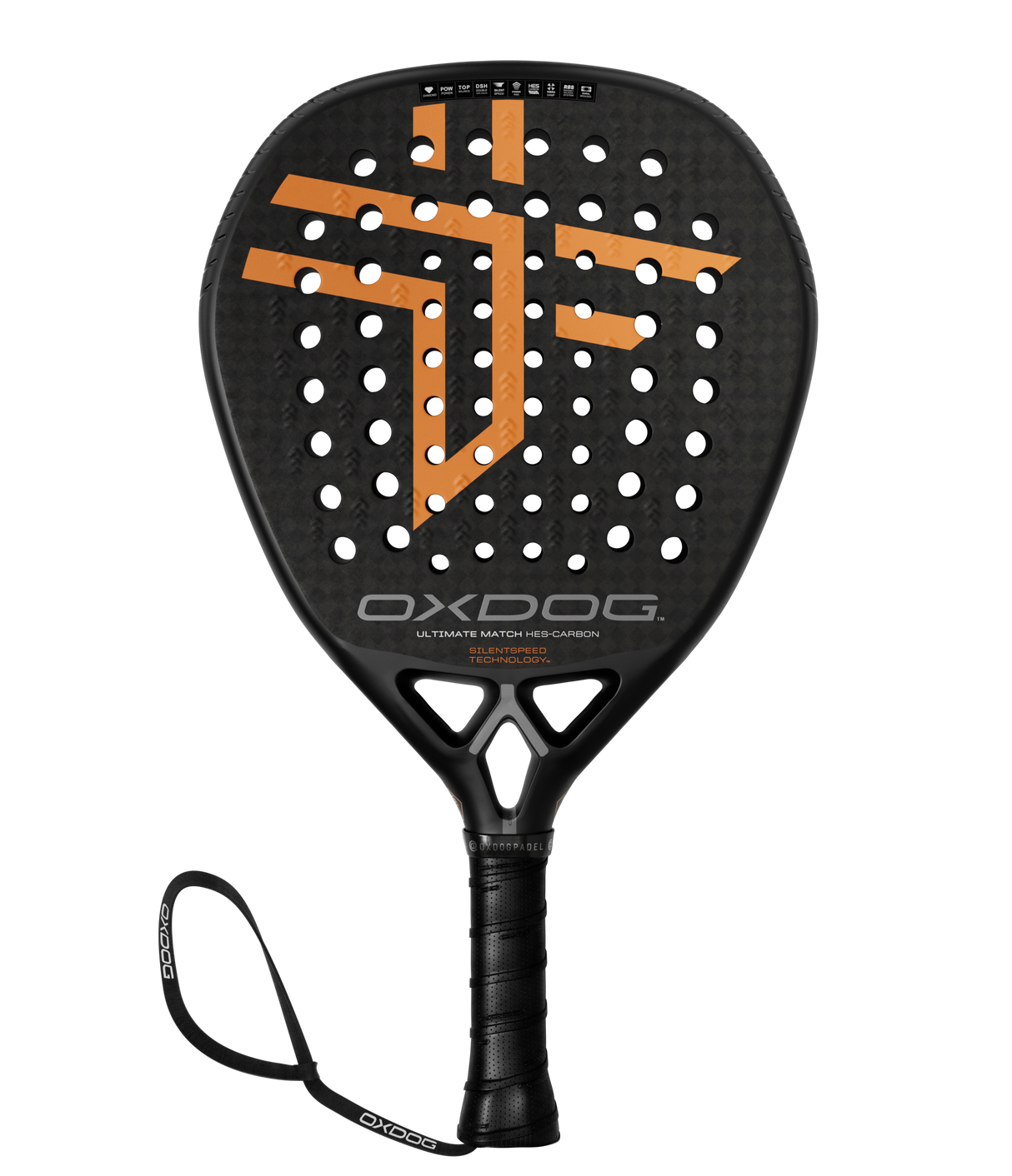 Vue avant Raquette Oxdog Ultimate Match 2025