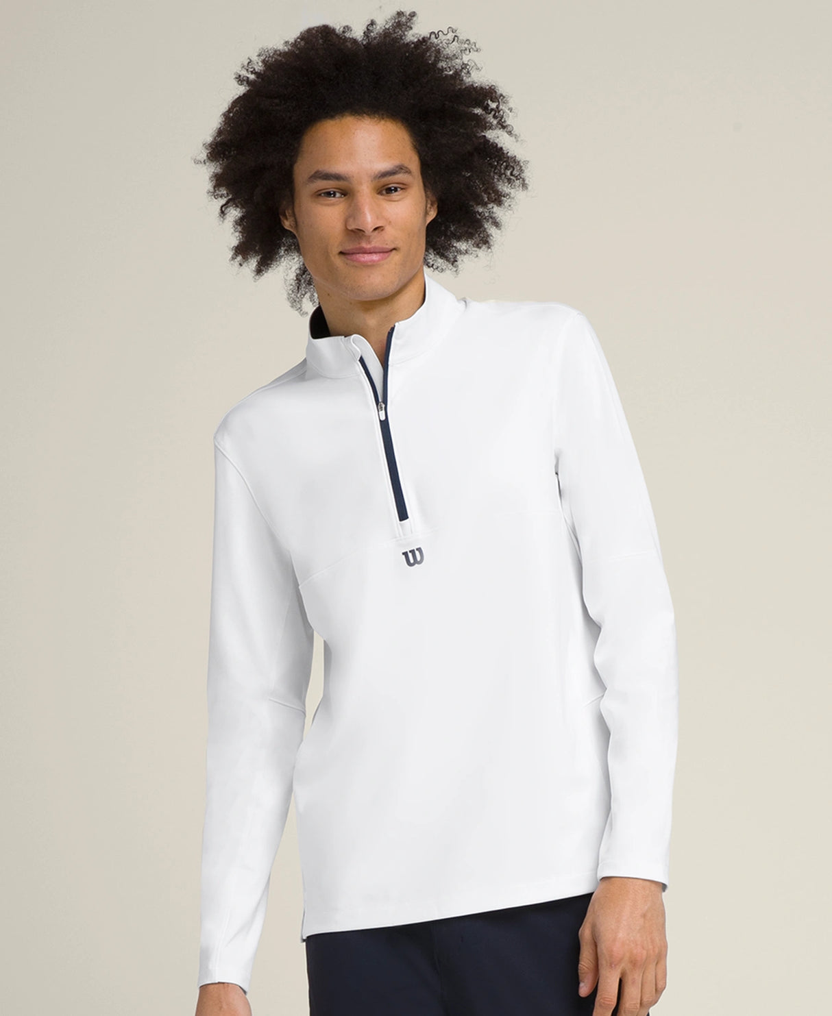 Veste Wilson Performance 1/2 Zip White vue avant