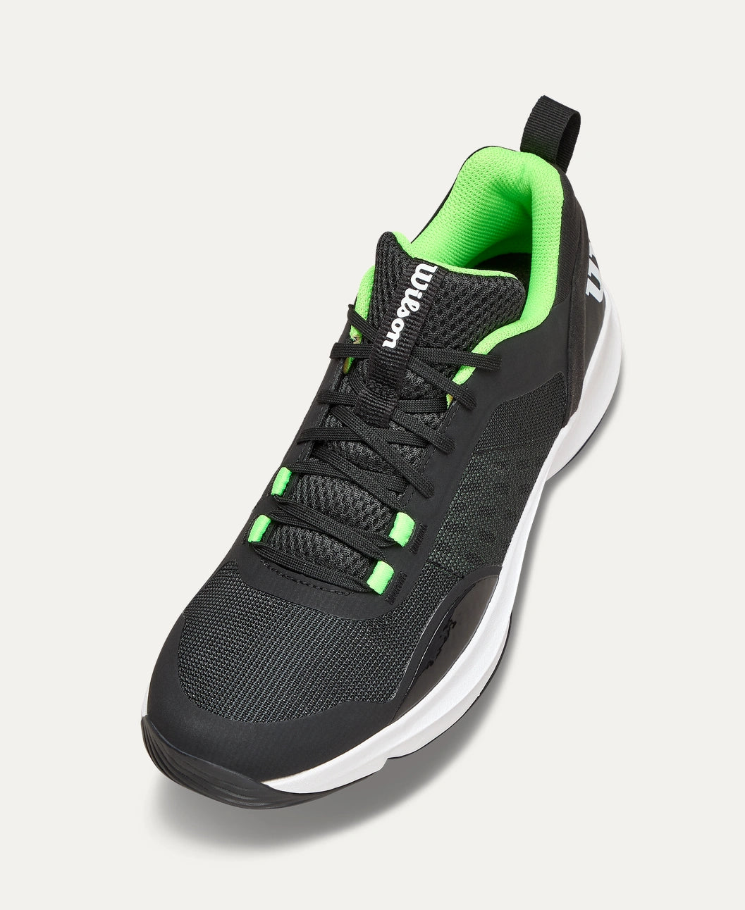 Chaussures de padel Wilson Hurakn Pro V2 Black White Green Gecko