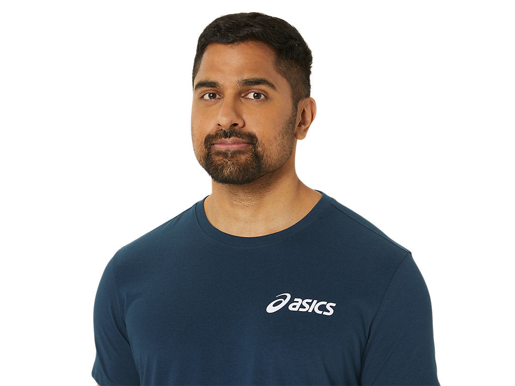 Tissu respirant Tee Shirt Asics Chest Logo