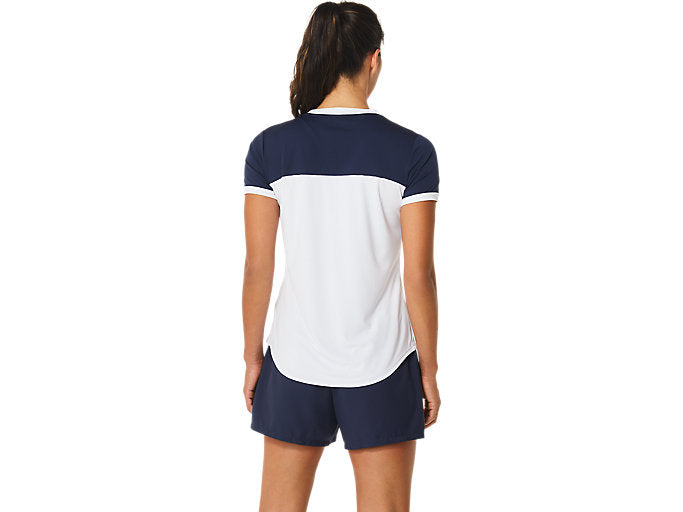 Détail du tissu respirant du Tee Shirt Asics Court SS
