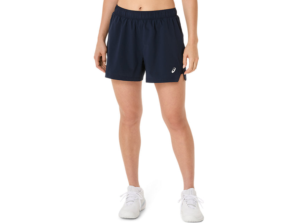 Lightweight tennis shorts by Asics in Midnight color