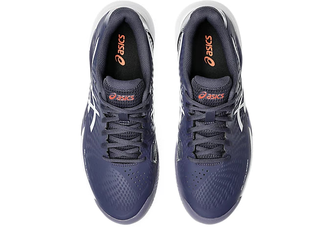 Joueur portant Asics Gel Challenger 14 Clay Indigo Fog