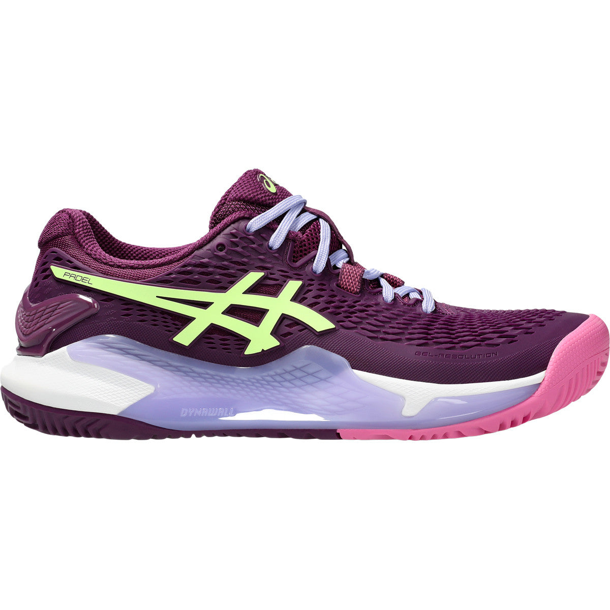 Chaussures Asics Gel Resolution 9 Padel vue de face