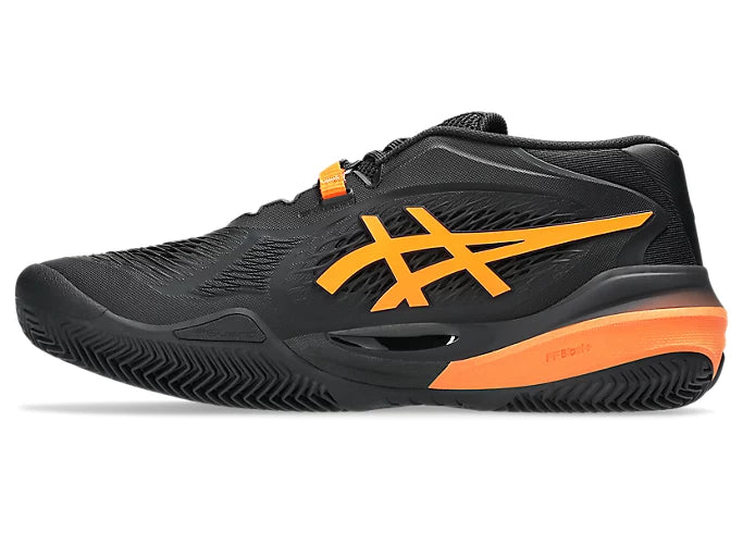 Détails design des chaussures Asics Gel Resolution X Clay Shocking Orange