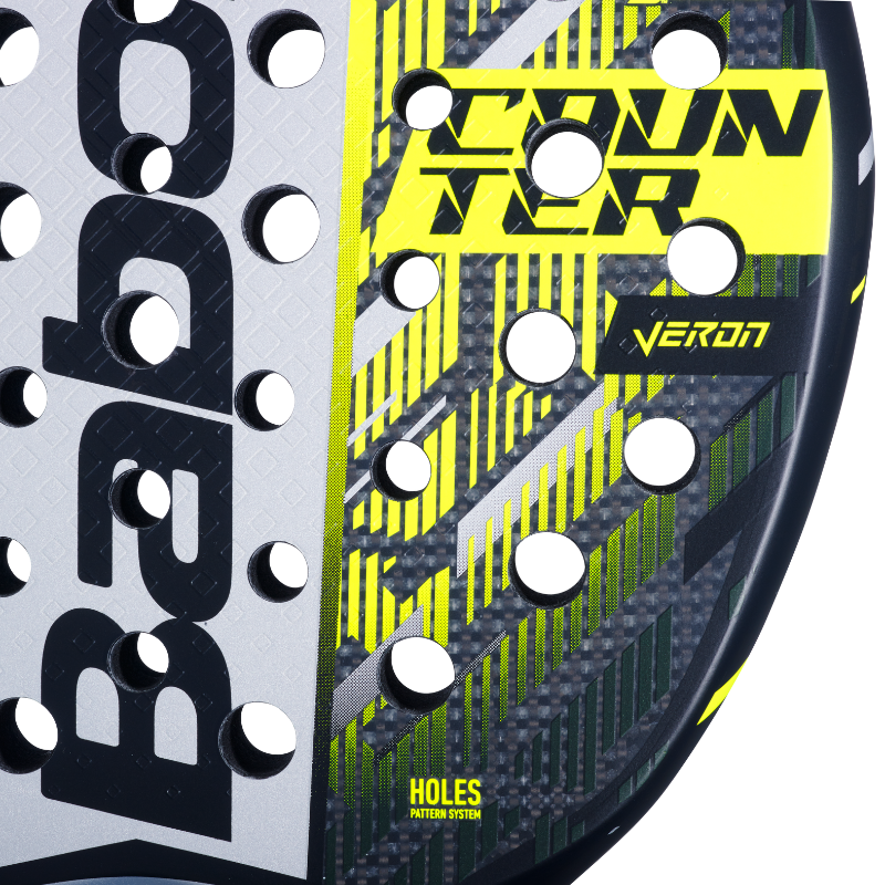 Détail Pala Babolat Counter Veron 2025 matériau résistant et design moderne