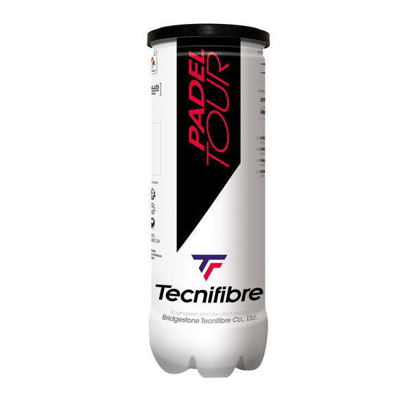 Balles Tecnifibre Padel Tour, pack de balles haute performance