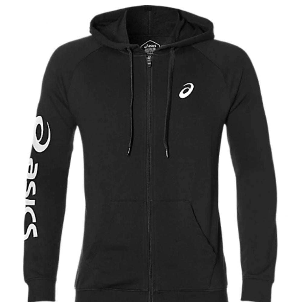 Asics Zip Hoodie Black vue frontale
