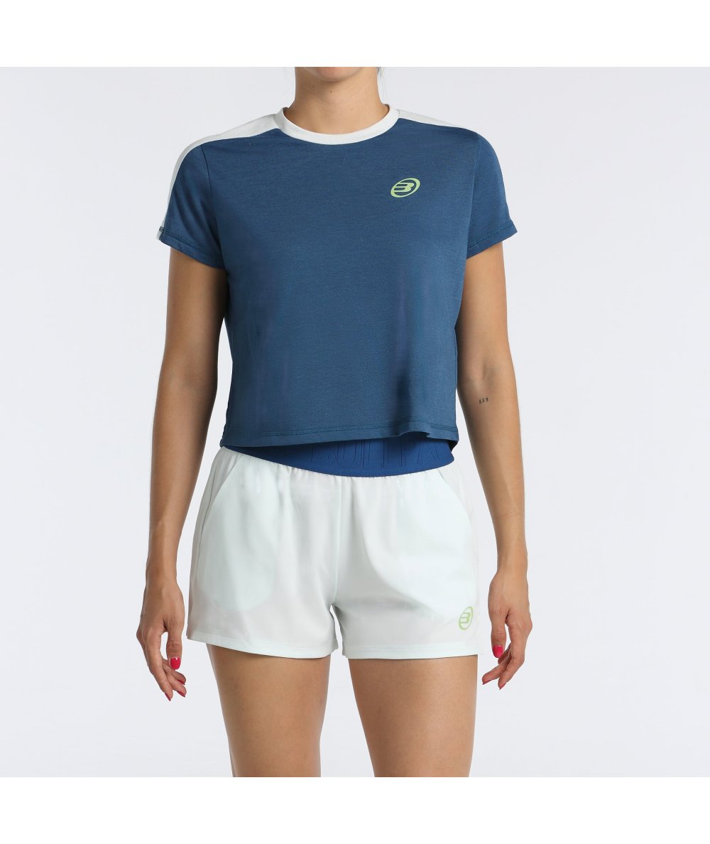 Tee Shirt Bullpadel Bilma Azul Oscuro vue avant