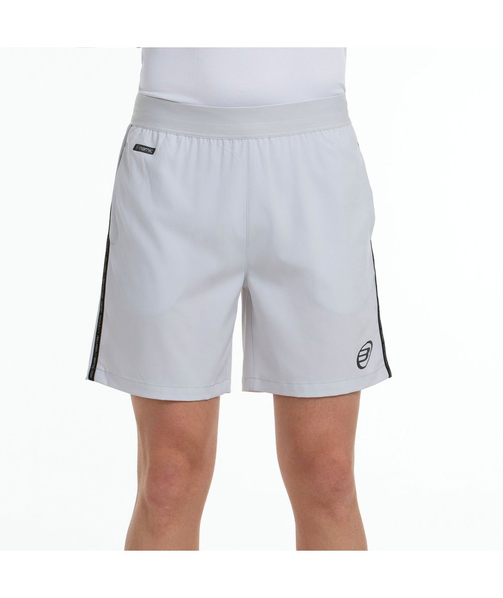 Short Bullpadel Maceda Gris Perla front view