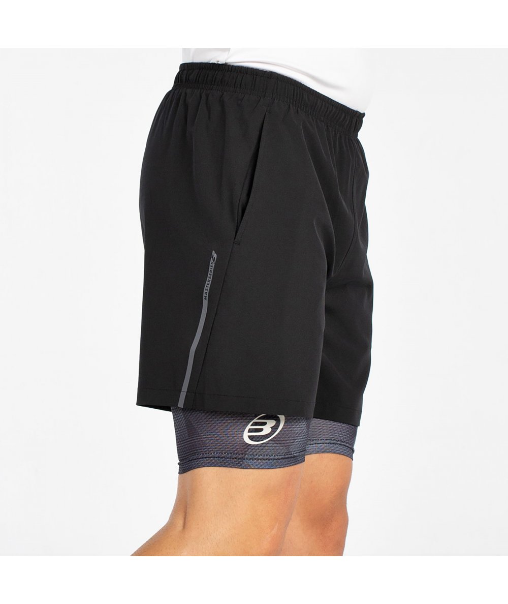 Bullpadel Manzan Black Padel Shorts