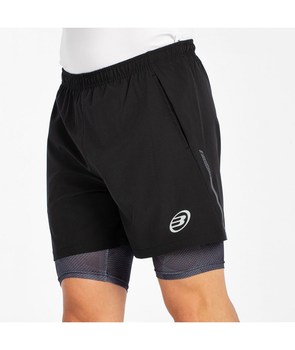 Bullpadel Manzan Black Padel Shorts