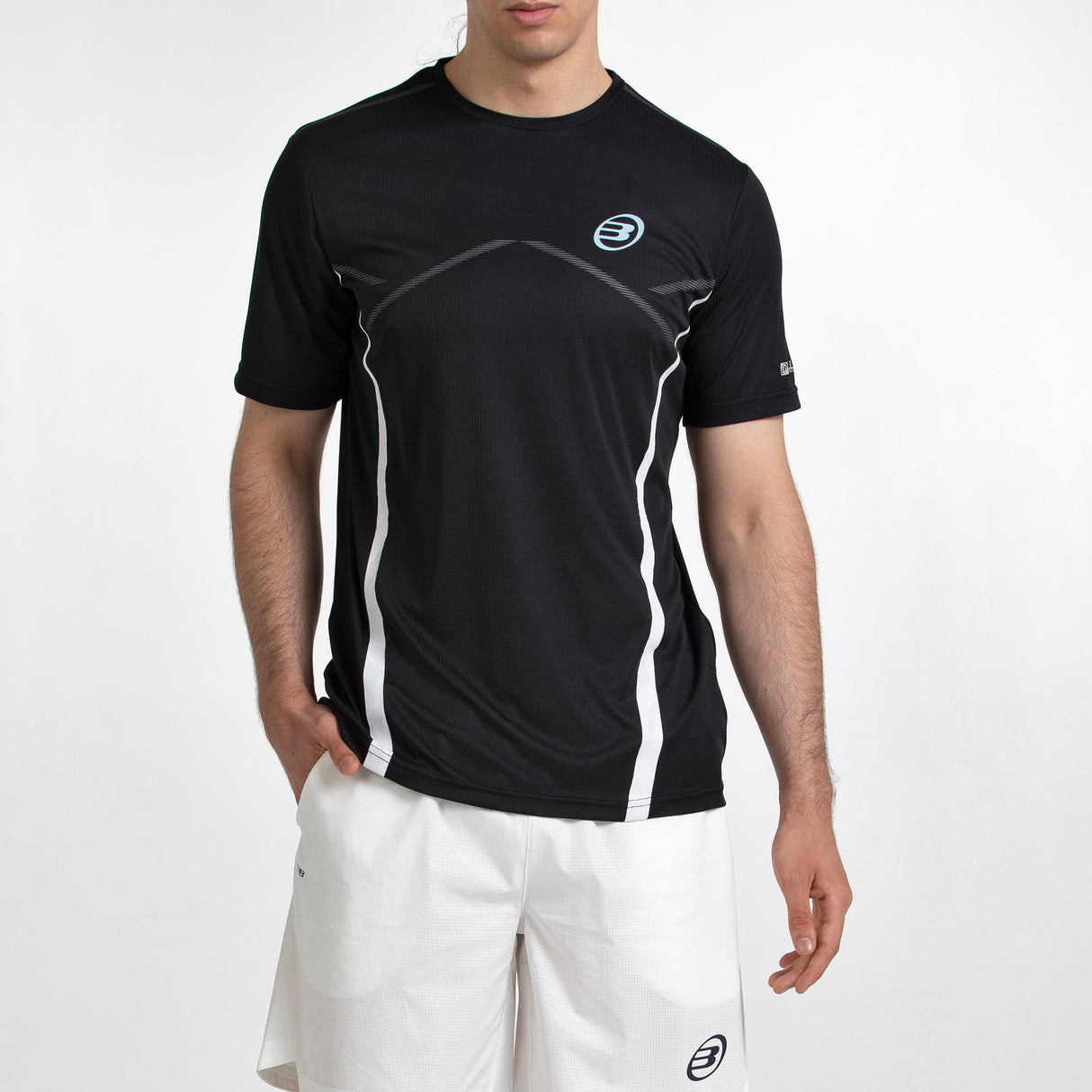Tee Shirt de padel Bullpadel Cabore Negro