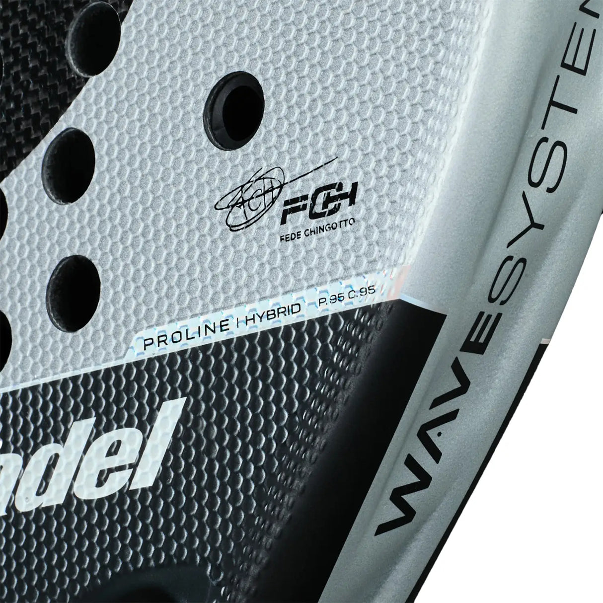 Raquette Bullpadel Neuron 25 gros plan