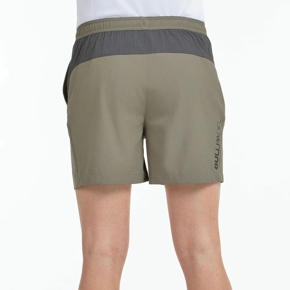 Short Bullpadel Muinos Kaki – Détail tissu respirant