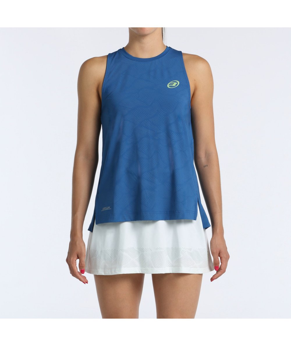 Tee Shirt Bullpadel Batea Azul Oscuro vue avant
