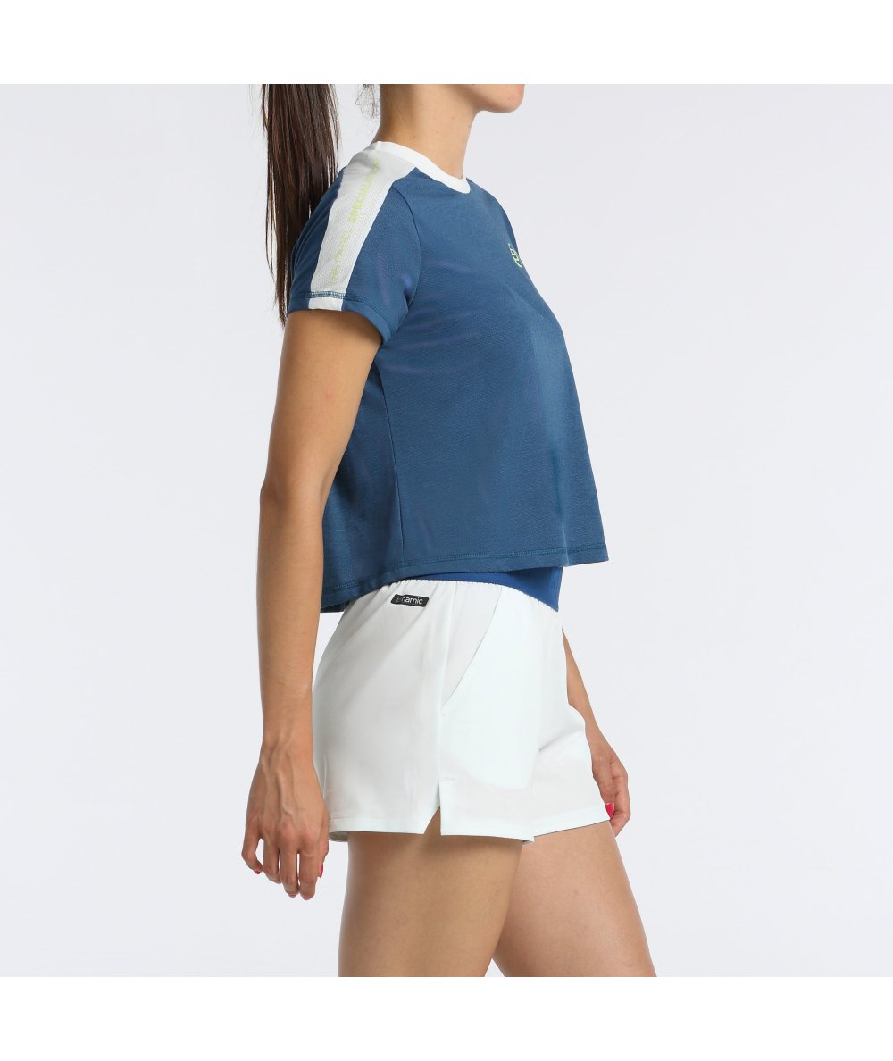 Tee Shirt sportif Bullpadel Bilma Azul Oscuro en action